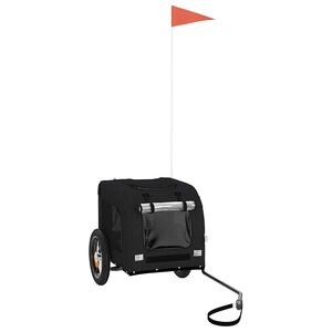 vidaXL Przyczepka rowerowa dla zwierząt, tkanina Oxford i żelazo