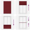 vidaXL Roleta plisowana Bordowy Czerwony 120x200 cm Szerokość tkaniny