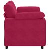 vidaXL Sofa dwuosobowa, wino czerwone, 160x77x82 cm, aksamit