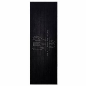 vidaXL Dywan kuchenny Czarny 180 x 60 cm 100% poliamid Można prać