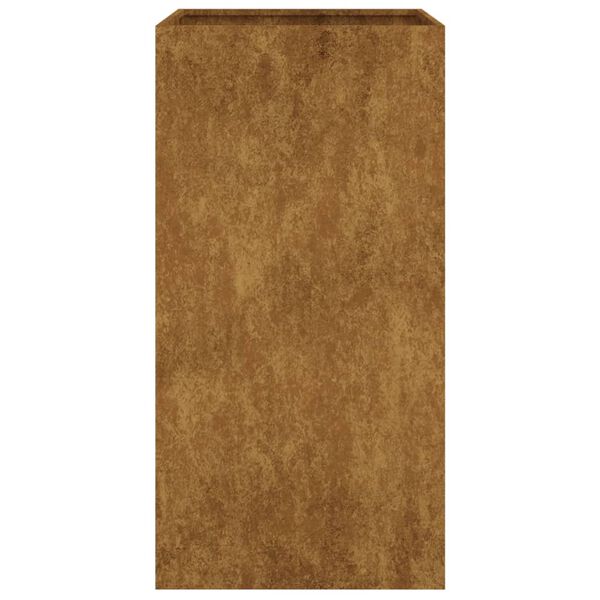 vidaXL Donica, 40x40x80 cm, stal kortenowska