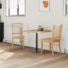 vidaXL Krzesła jadalne 2 pcs Naturalny 50 x 52,5 x 91 cm Drewno Gumowe