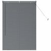 vidaXL Żaluzja okienna z zasłonami ciemno szary Aluminium