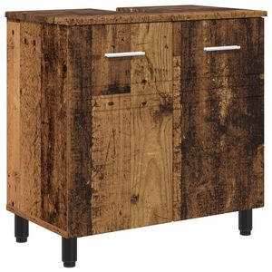 vidaXL Jednostka toaletowa Stare drewno 60 x 35 x 60 cm