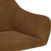 vidaXL Fotel bujany, brązowy, tapicerowany aksamitem