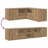 vidaXL Szafka narożna, dąb artisian, 200x40x45 cm