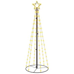 vidaXL Choinka stożkowa, 108 ciepłych białych LED, 70x180 cm