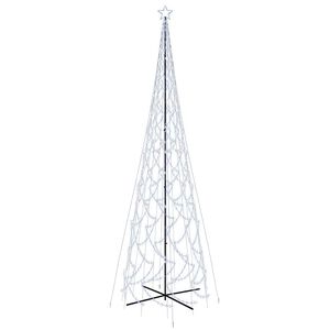 vidaXL Choinka stożkowa, 3000 zimnych białych LED, 230x800 cm