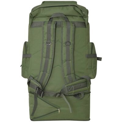 vidaXL Plecak XXL w wojskowym stylu, 100 L, zielony