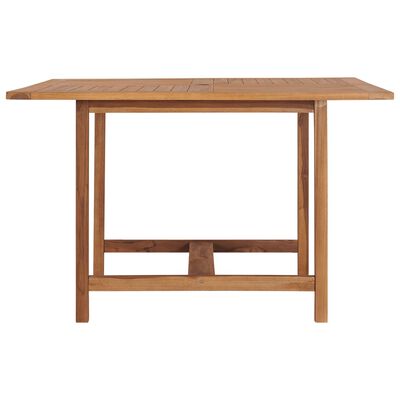 vidaXL Ogrodowy stół jadalniany, 110x110x75 cm, lite drewno tekowe
