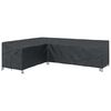 vidaXL Pokrowiec na meble Czarny 286 x 222 x 80 cm