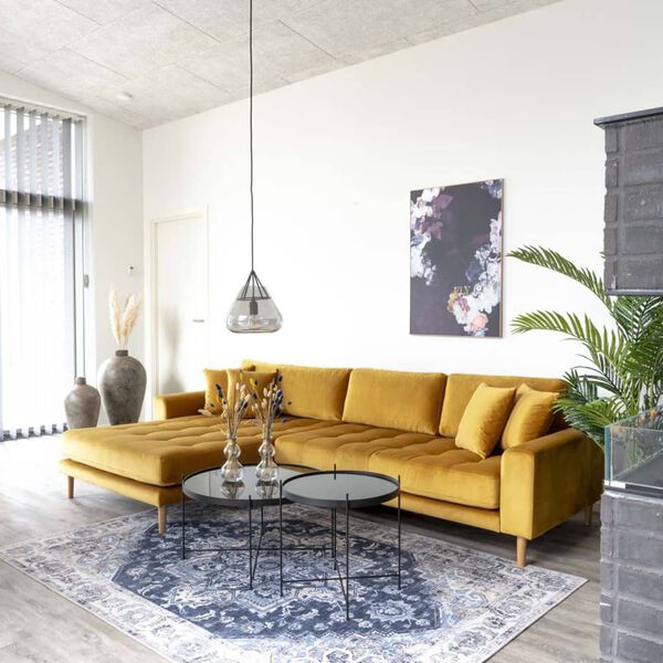 House Nordic Stolik kawowy Scarlett, 70x40 cm, okrągły, czarny