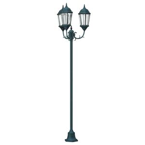 vidaXL Lampa ogrodowa Vintage szczotkowana zieleń 57 x 49 x 241 cm
