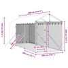 vidaXL Kojec dla psa, z dachem, srebrny, 2x6x2,5 m, stal galwanizowana