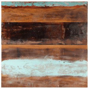 vidaXL Kwadratowy blat stołu 80x80 cm, 25-27 mm, lite drewno z odzysku