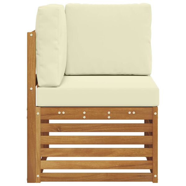 vidaXL Sofa narożna na zewnątrz Lite Drewno Akacji Naturalny