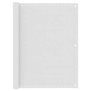 vidaXL Parawan balkonowy, biały, 120x500 cm, HDPE