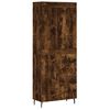 vidaXL Witrynka przydymiony dąb 69,5x34x180 cm materiał drewnopochodny