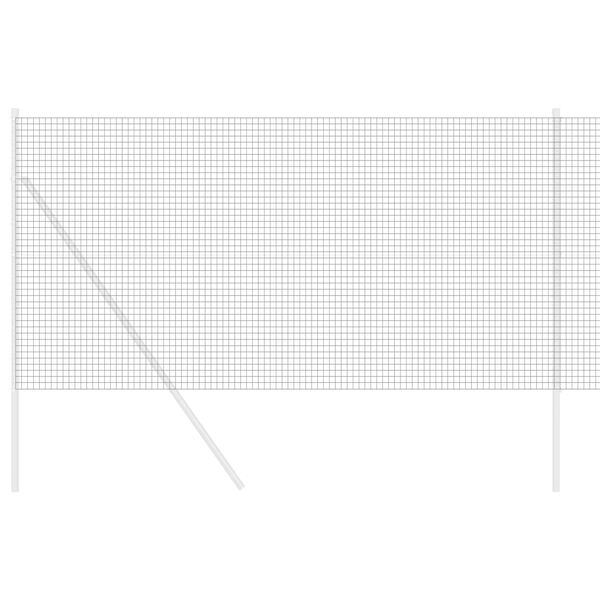 vidaXL Spawana siatka ogrodzeniowa Szary 1.2 x 25 m