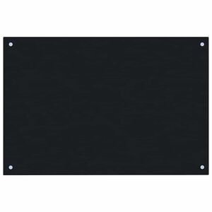 vidaXL Panel ochronny do kuchni, czarny, 90x50 cm, szkło hartowane