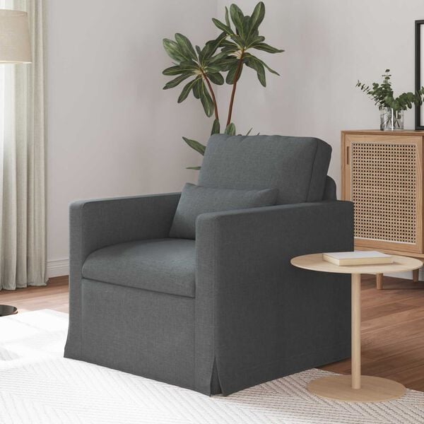 vidaXL Sofa Ciemnoszary