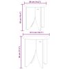 vidaXL Stolik kawowy 2 pcs Naturalny