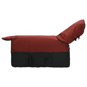vidaXL Koc dla Koni Bordowy i Czarny 75 cm Poliester