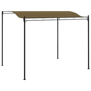 vidaXL Zadaszenie, 3 x 2,4 m, kolor taupe, 180 g/m&sup2;