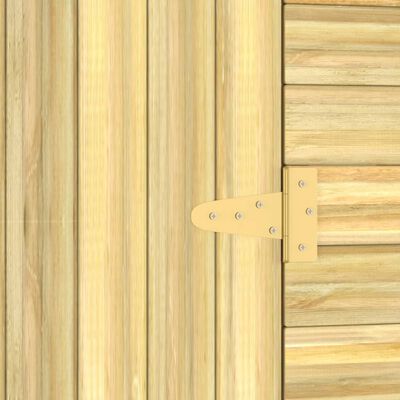 vidaXL Szopa ogrodowa, 100x110x218 cm, impregnowane drewno sosnowe