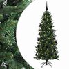 vidaXL Sztuczna choinka z bombką 120 cm 150 LED Ciepła biel PVC i PE