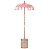 vidaXL Baliński Parasol z Bazą r&oacute;żowy 95 x 95 x 260 cm