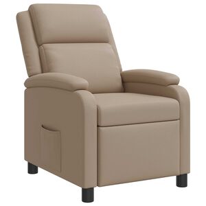 vidaXL Fotel recliner Cappuccino Ekosk&oacute;ra