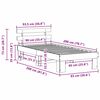 vidaXL Ramka ł&oacute;żka Woskowy Brąz 90 x 200 cm Lite drewno sosnowe