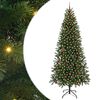 vidaXL Sztuczna choinka z 300 diodami LED Zielony 240 cm PE i PVC