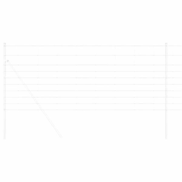 vidaXL Ogrodzenie pastwiskowe Srebrny 25 x 1 m Stal galwanizowana