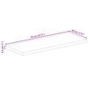 vidaXL Blat do stolika, 70x20x2,5 cm, prostokątny, surowe drewno mango
