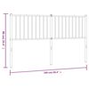 vidaXL Metalowe wezgłowie, czarne, 160 cm