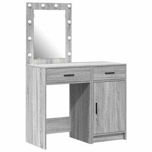 vidaXL Toaletka 2 szt. Szary 50 x 41 x 135 cm Drewno inżynieryjne