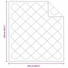 vidaXL Letni Kołdra Biały 220 x 135 x 3 cm Poliester