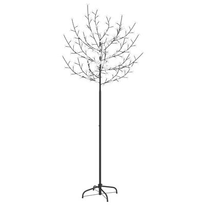 vidaXL Drzewko z lampkami, 200 LED, ciepły biały, kwiat wiśni, 180 cm