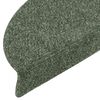 vidaXL Maty na schody samoprzylepne 20 szt. 56x17x3 cm Zielone półokrągłe