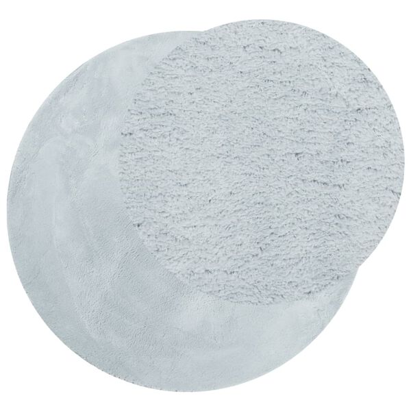 vidaXL Dywan HUARTE z kr&oacute;tkim włosiem, niebieski, &Oslash; 80 cm