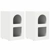 vidaXL Stolik nocny ELST 2 szt. Biały 29,5 x 33,5 x 50 cm