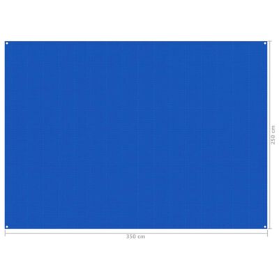 vidaXL Wykładzina do namiotu, 250 x 350 cm, niebieska