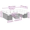 vidaXL Zestaw Sof na Ogr&oacute;d 10 pcs beżowo-jasnoszary Polirattan