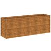 vidaXL Podwyższona grządka ogrodowa 196x50x69 cm, stal Corten
