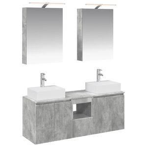 vidaXL Zestaw Szafek Łazienkowych 5 pcs Betonowy szary