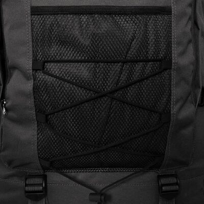 vidaXL Plecak XXL w wojskowym stylu, 100 L, czarny