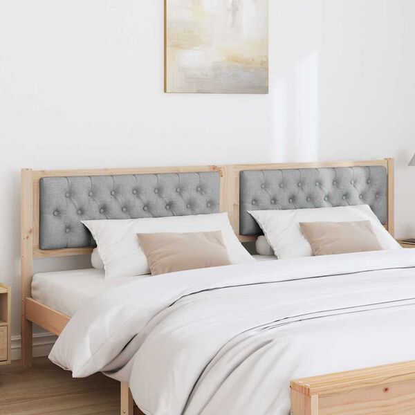 vidaXL Zagł&oacute;wek Inny Brązowy i jasnoszary 200 cm Lite drewno sosnowe