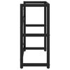 vidaXL Stelaż pod umywalkę, czarny, 79x38x83 cm, żelazny